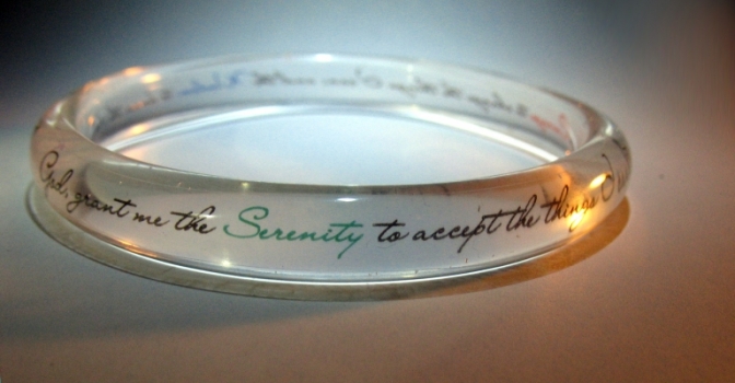 Clear Resin Serenity Bangle 